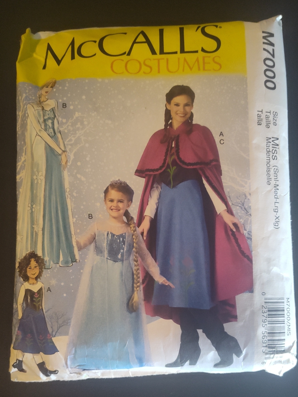 McCALL'S Costumes Frozen Sewing Pattern